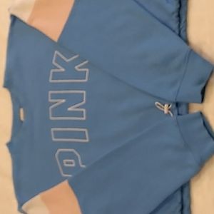 PINK VICTORIAS SECRET Crop Sweatshirt